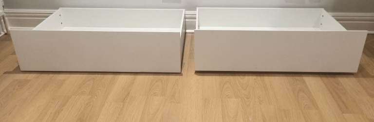 2 X IKEA MALM under bed storage boxes