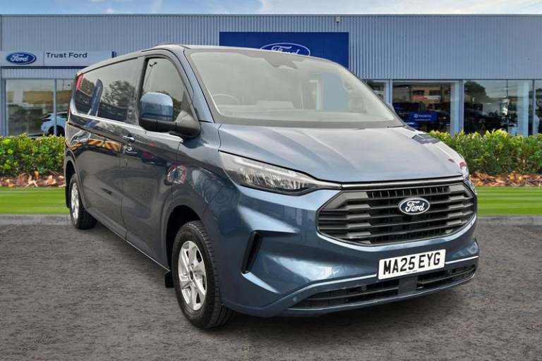 2025 Ford Transit Custom 280 Limited L2 LWB FWD 2.0 EcoBlue 136ps, AIR CON, PLYLINED Manual Panel...