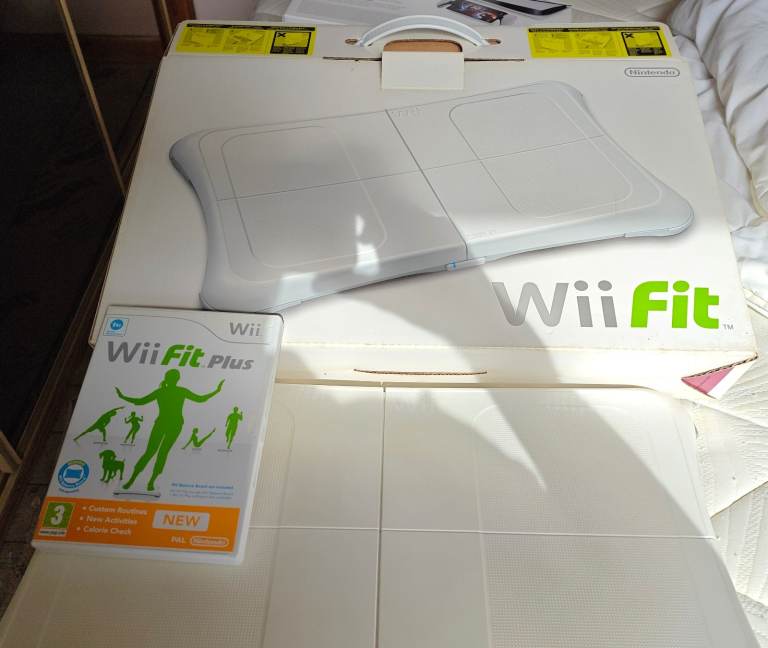 Nintendo Wii Fit Board & Wii Fit Plus Game - Good Condition