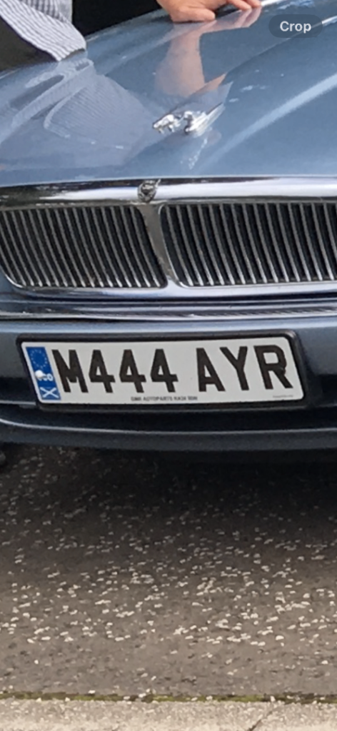 Private plate. on retention 