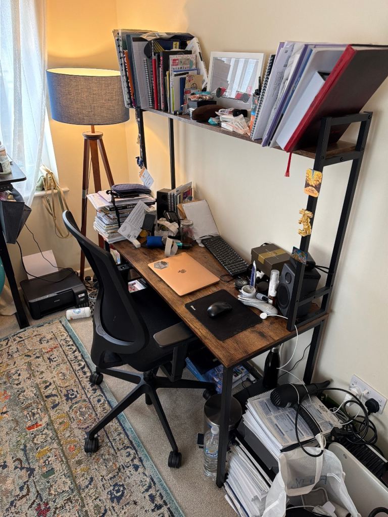 Three-Tiered Office Desk