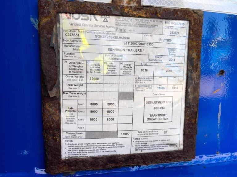 DENNISON SLIDING SKELETAL TRAILER 