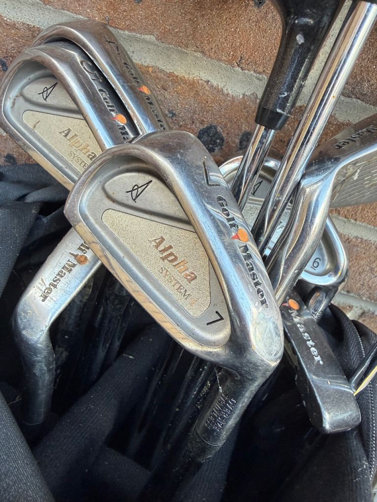 Golf Master Alpha System Irons and Woods Set - Good Condition