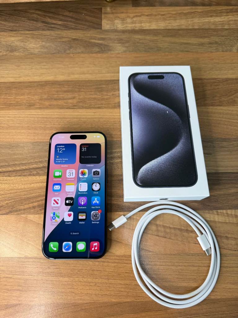 iPhone 15 Pro Blue Titanium 256 GB Unlocked