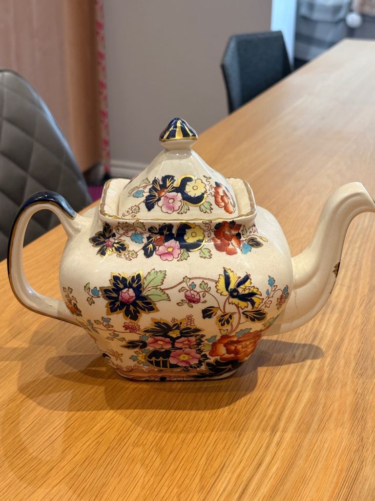 Mason's Patent Ironstone China Mandarin Teapot – Good Condition