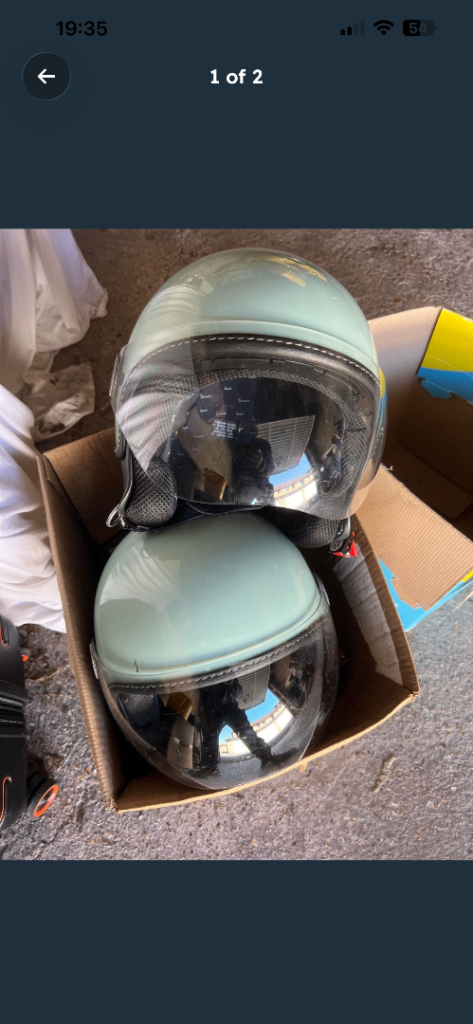 Genuine Vespa helmets 