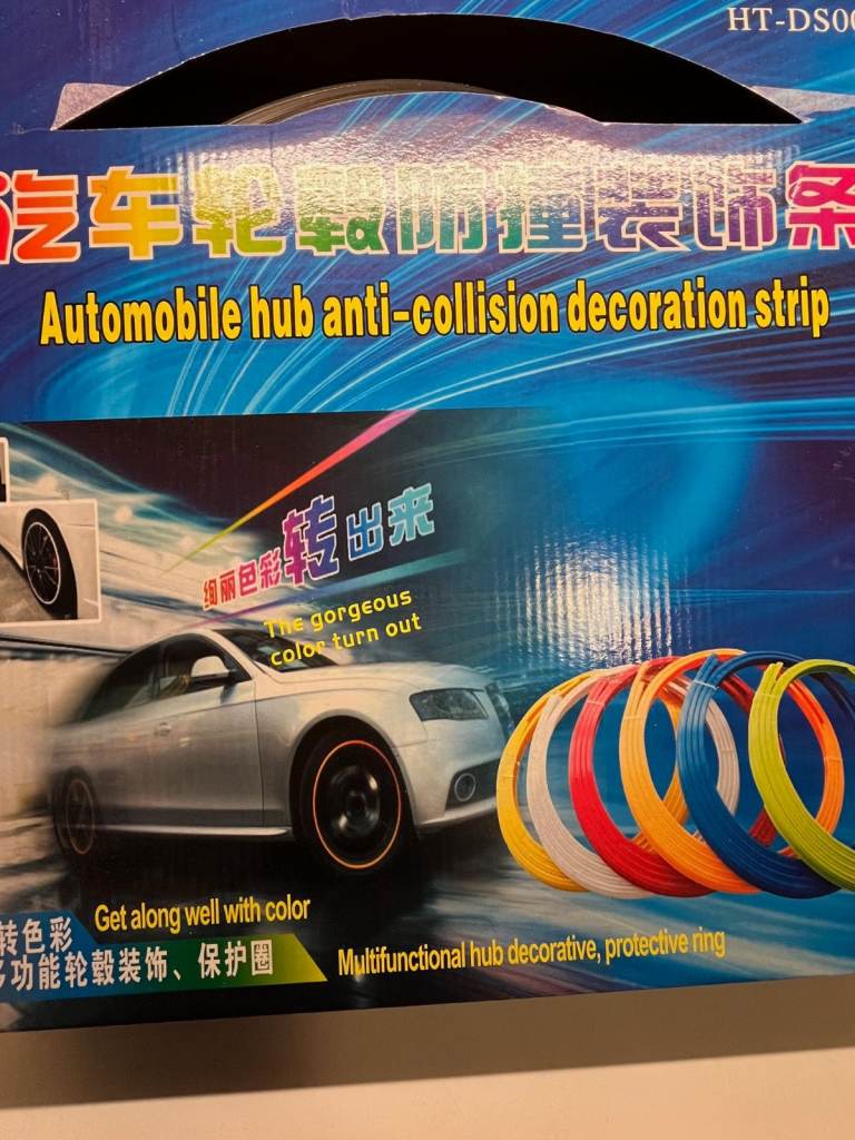 Auto hub anti-collision decorative strip