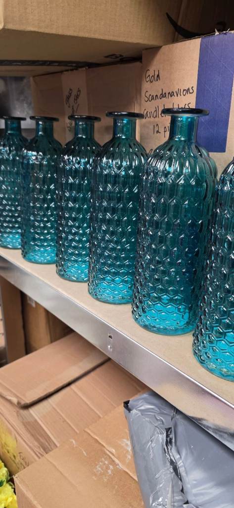 Hexagon Flower glass vases