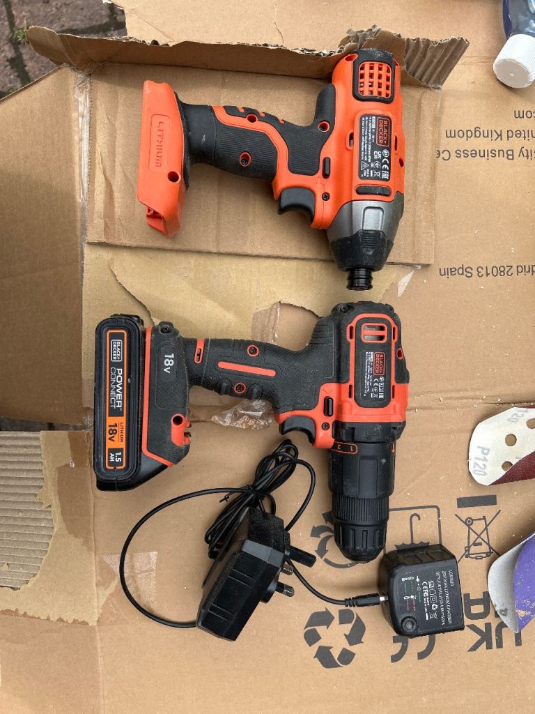 Black and Decker Drill and Impact Driver