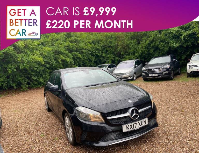 Mercedes A Class 2.1 Sport - Black – 2017 - 77K - £220 PM – Car is £9,999