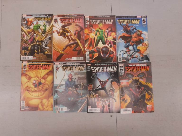240 (LOT 2 ) ASSORTRD ASM SPIDERMAN ,MORALES. AND MORE SPIDEY COMICS