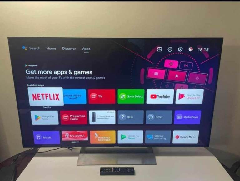 43"SONY BRAVIA ANDRIOD 4K SMART UHD HDR WIFI LED TV PERFECT WORKING 110£