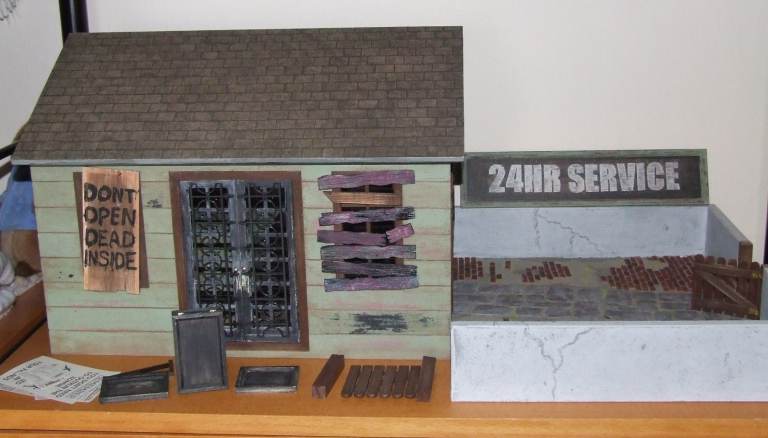 image for 1/12 Dolls House Diorama Walking Dead Action Figures Emporium 12th Scale