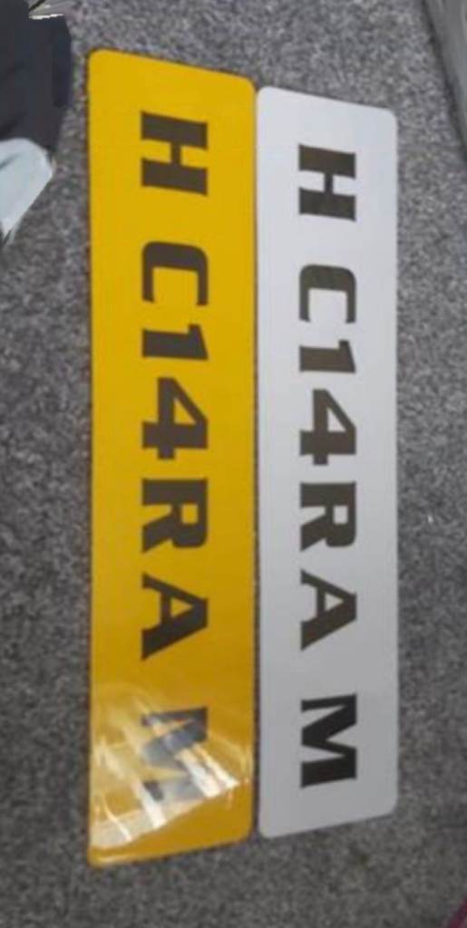 Number plates for sale