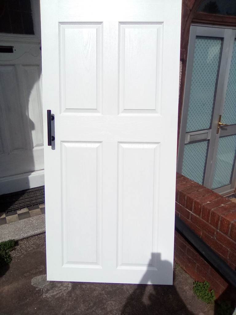 White Sliding Door