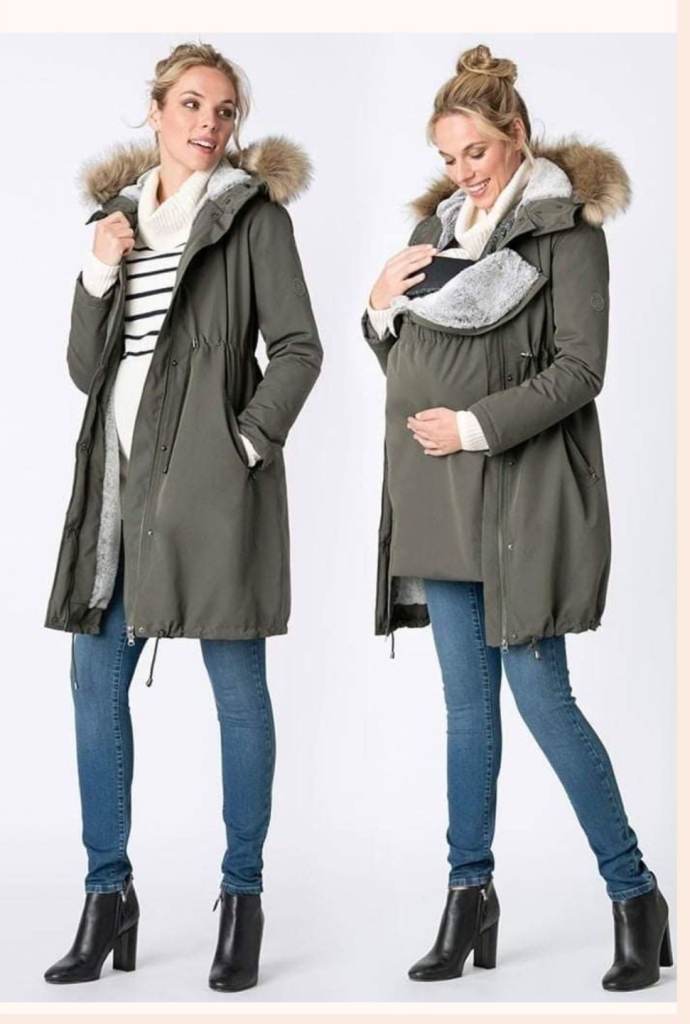 Maternity and babywearing coat