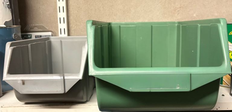 Parts Storage Bins Stackable 4 Sizes Heavy Duty