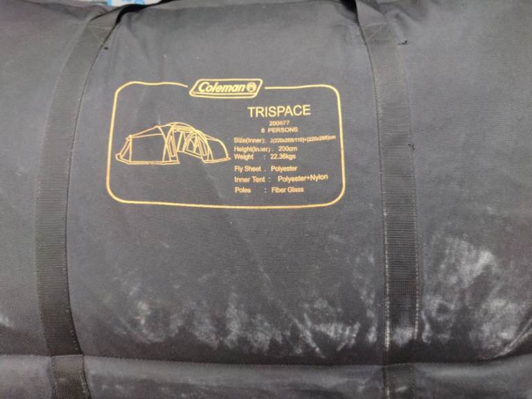 Coleman trispace 8 man tent 