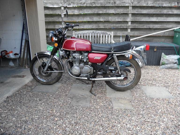Honda CB350F four cylinder 1972 project motorcycle