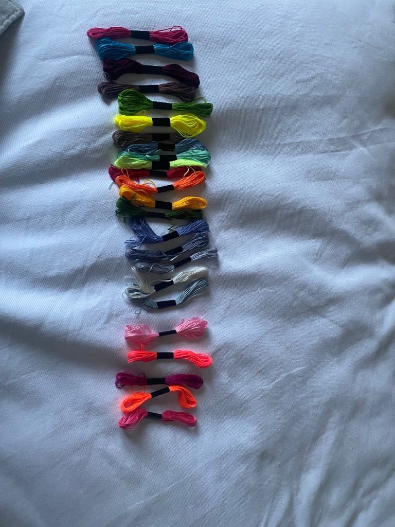 24 embroidery threads 