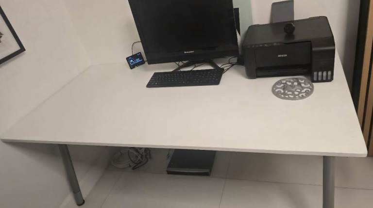 Adjustable White Desk/Table