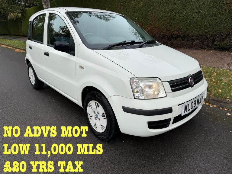 FIAT PANDA 1.2 £20 TAX “11,000 MLS” NO ADVS MOT JUST FITTED CAM BELT SVC 65MPG 3 MTH WARTY