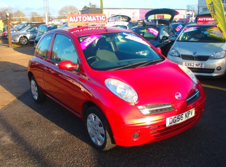 2006 Nissan Micra Automatic 1.2 16v Spirita Hatchback 3dr Petrol Petrol