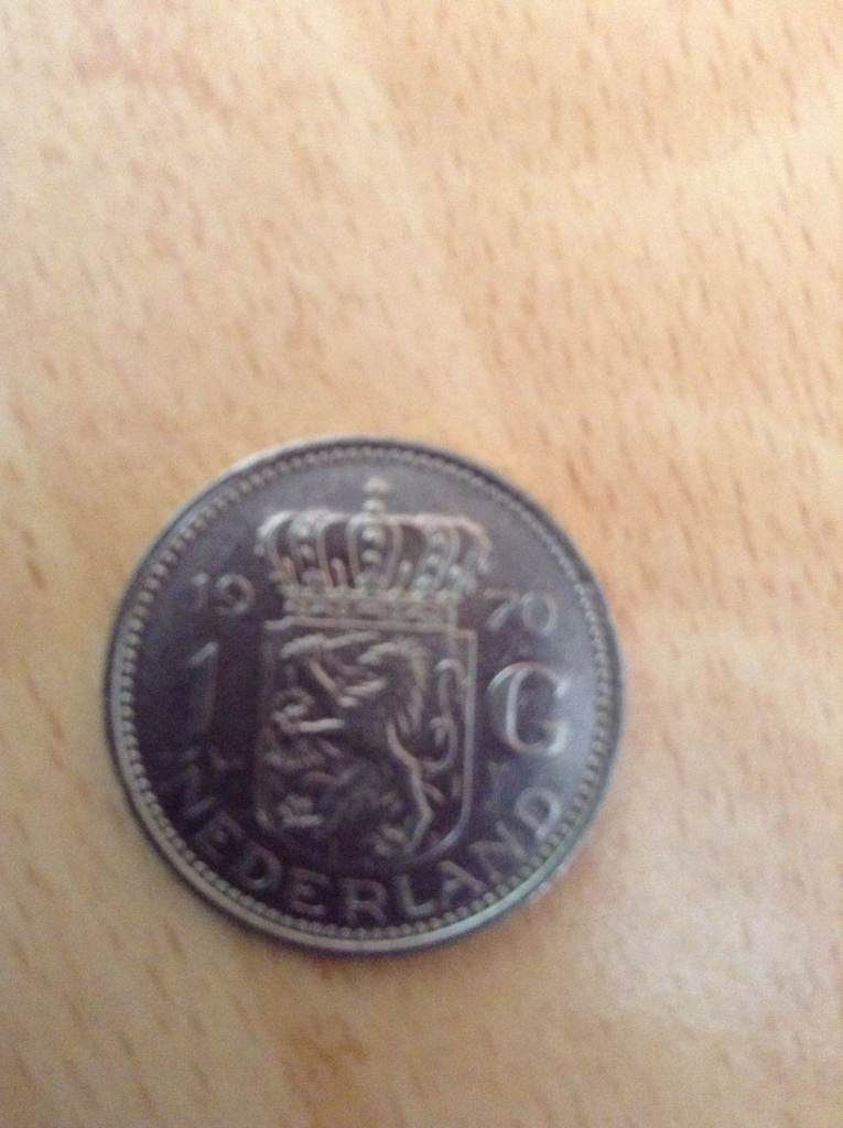1970 Queen Juliana Netherlands 1 Dutch Guilder