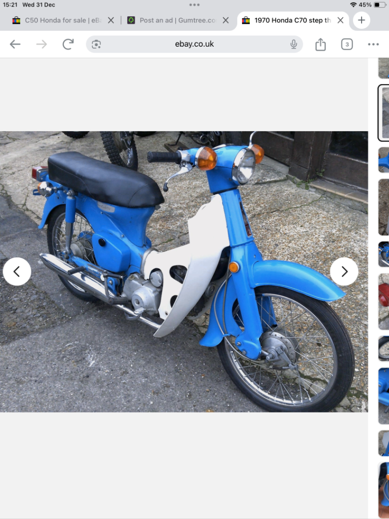 Honda c50 wanted