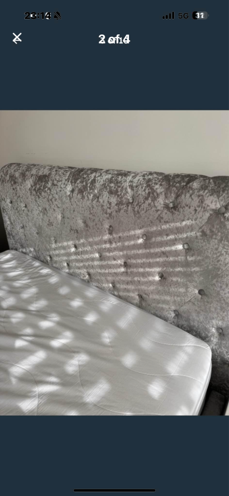 King size bed and frame 