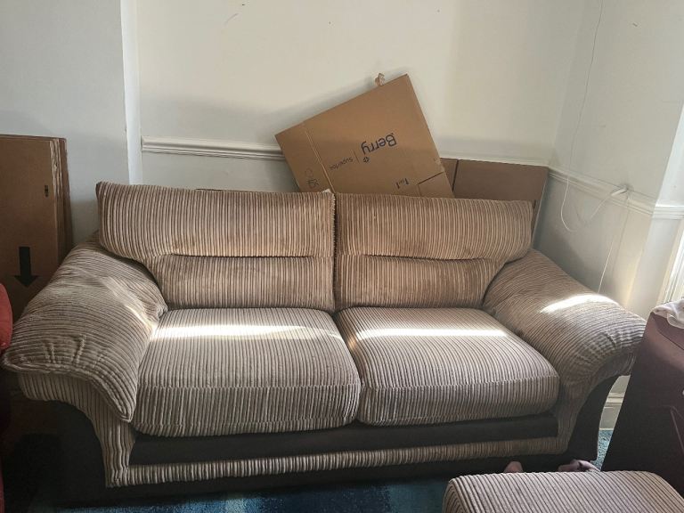 DFS 3 seater sofa+ storage footstool