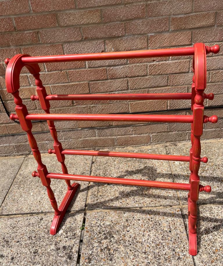 Vintage Wooden Towel/Clothes Rail