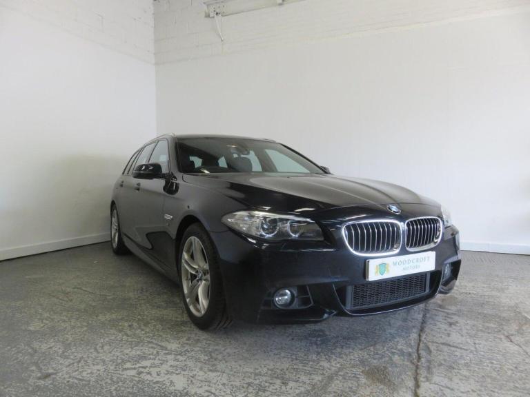 BMW 5 SERIES 2.0 520d M Sport Touring Black Auto Diesel 2016