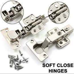 Stainless steel soft Close hinges with screws 10pcs