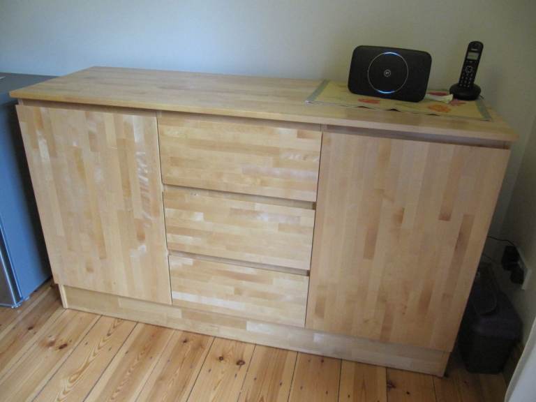 Solid birch dresser