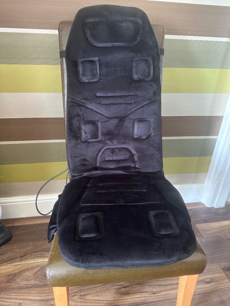 Heated massage seat pad/cushion. 