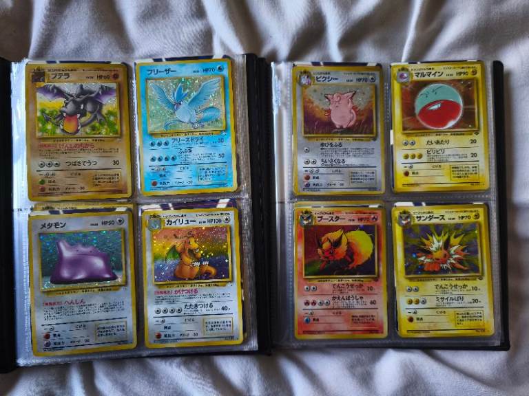 Complete Japanese jungle and fossil Pokémon sets