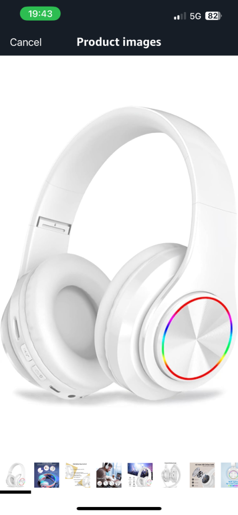Bluetooth light up headphones 