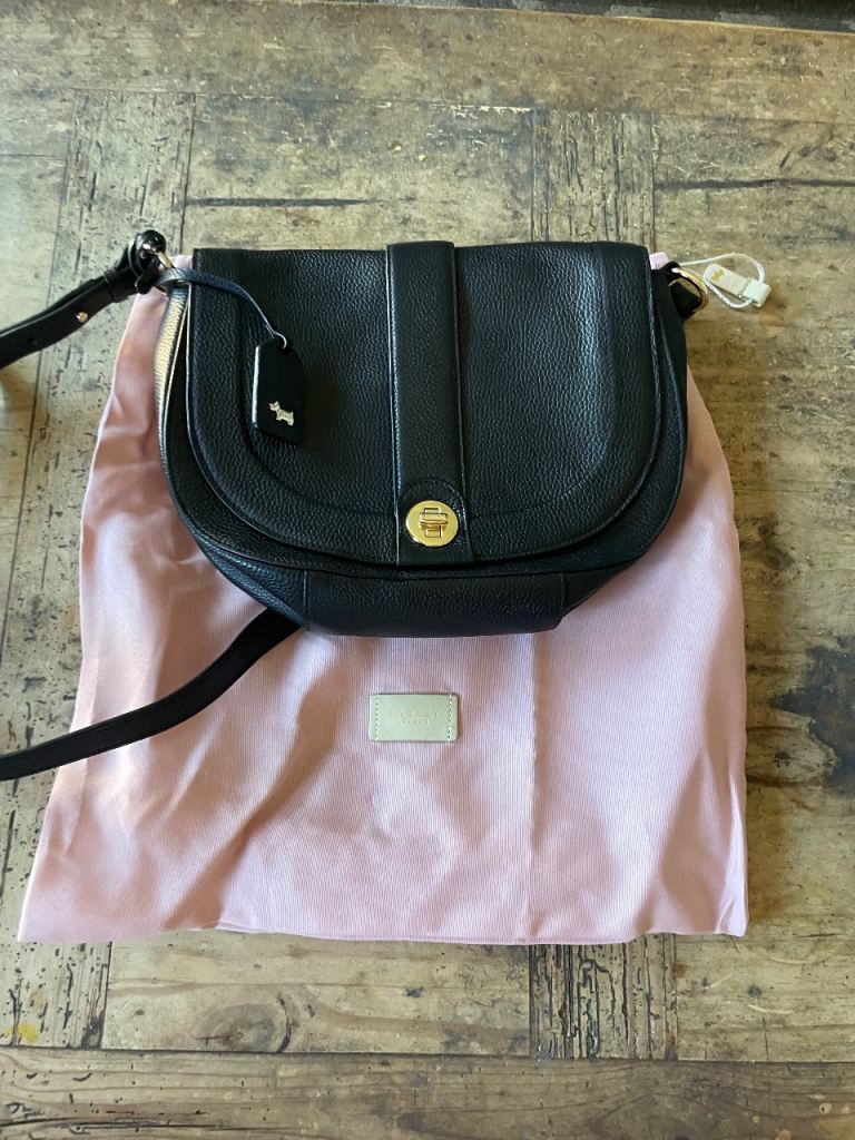 Radley Black Leather Shoulder Bag – As New