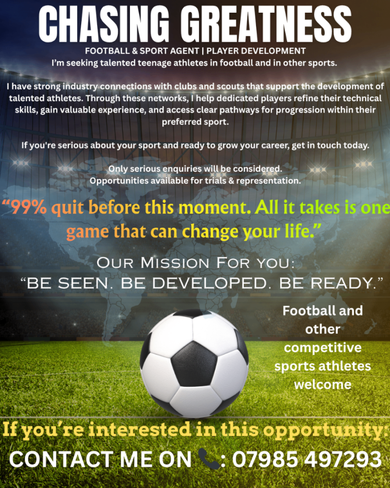 Chasing Greatness - Football Agent 