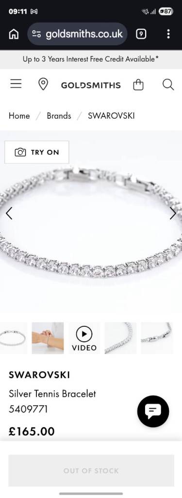 Brand new swarovski bracelet 