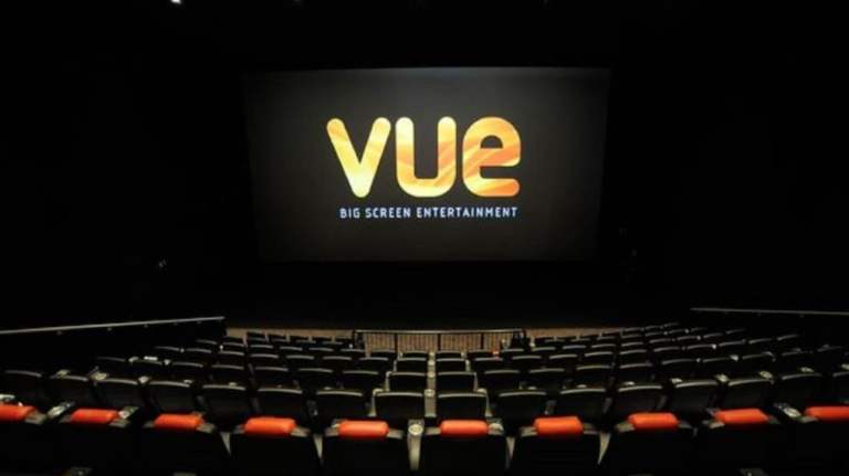 2 Vue Cinema Lux tickets – valid at any Vue cinema