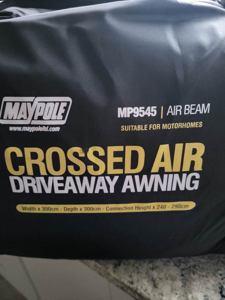Maypole Crossed Air Driveway Awning  - Brand New 
