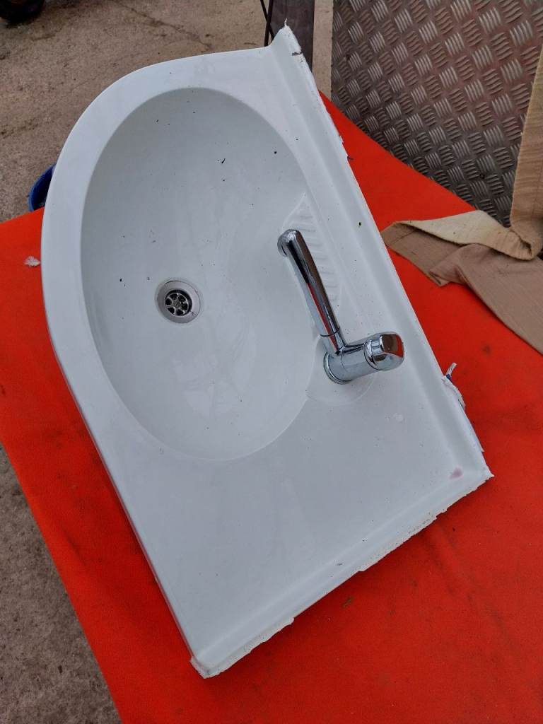 Caravan bathroom sink 