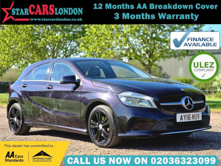 2016 Mercedes-Benz A-Class 1.6 A180 Sport (Executive) 7G-DCT Euro 6 (s/s) 5dr HATCHBACK Petrol Au...