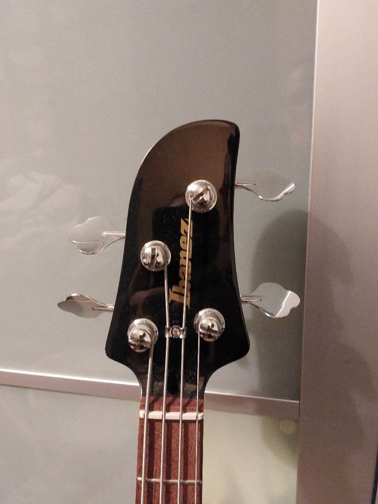 Bass guitar and bass amp combo