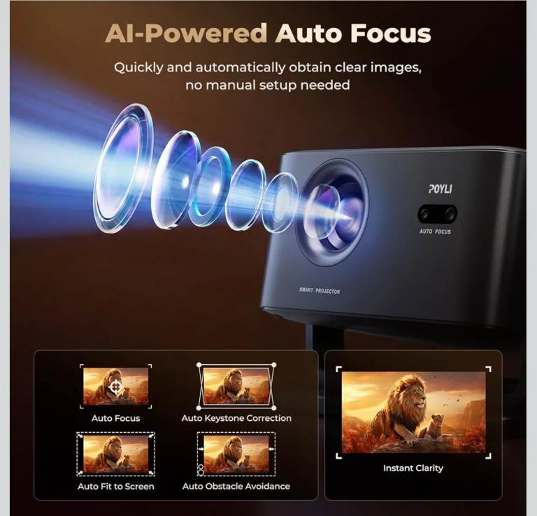 POYLI Smart Projector with Google TV – New | in Denton, Manchester ...