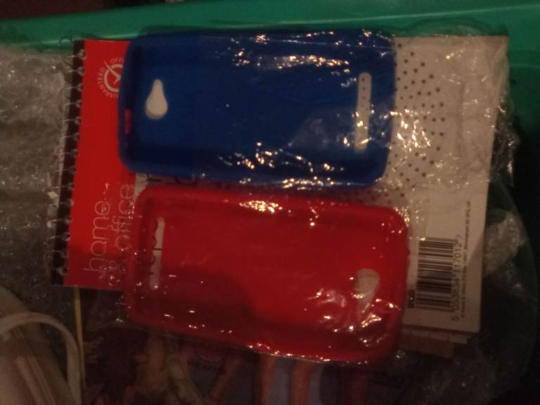 New Mobile Phone Silicone Cases - Red & Blue