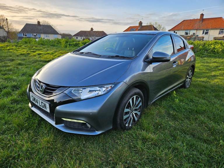 2014 HONDA CIVIC I-DTEC SR 1.6 TURBO DIESEL MANUAL 6 SPEED!CAMERA!SENSORS!PAN ROOF!£20 TAX!NEW MOT!