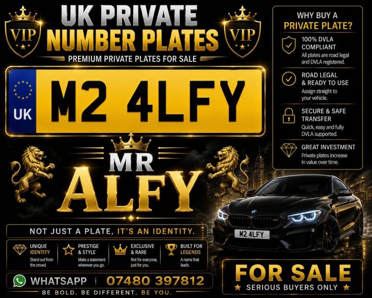 Private number plate Alfy boy 